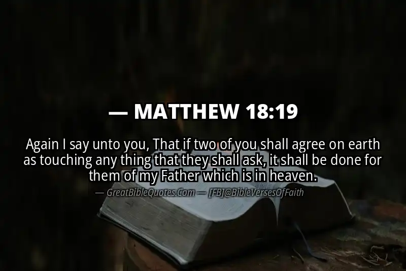 MATTHEW 18:19 Verse