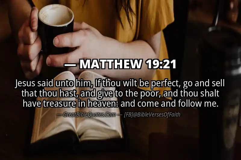 MATTHEW 19:21 Verse Image
