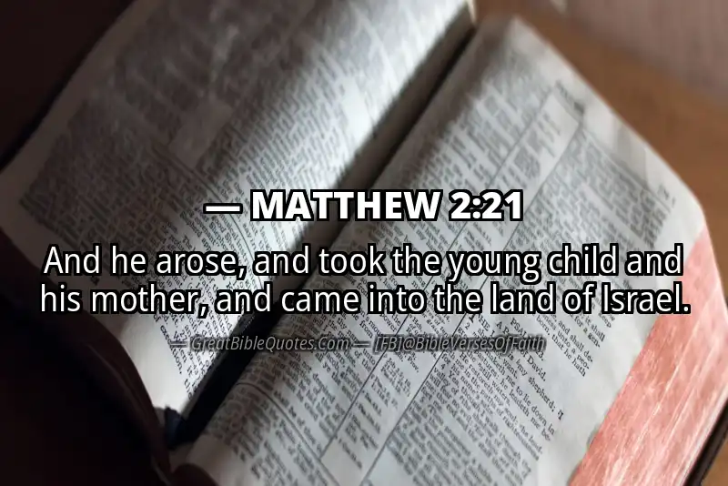 MATTHEW 2:21 Verse