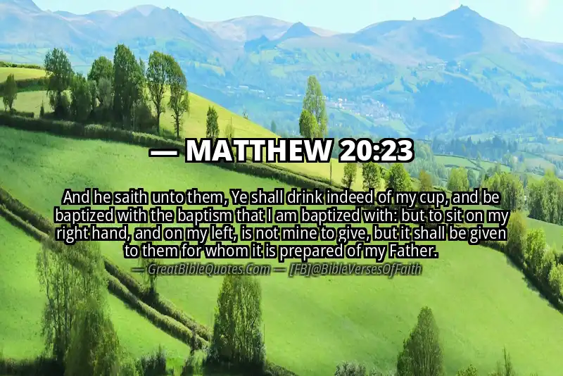 MATTHEW 20:23 Verse