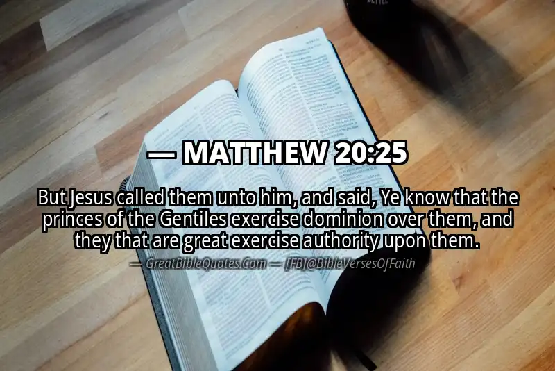 MATTHEW 20:25 Verse