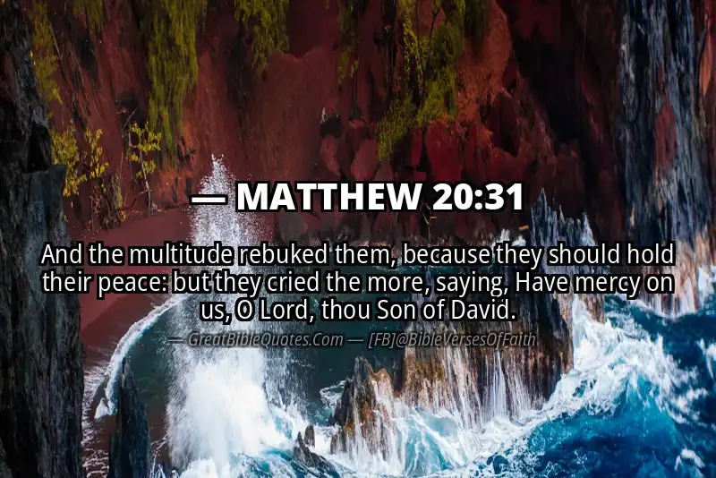 MATTHEW 20:31 Verse