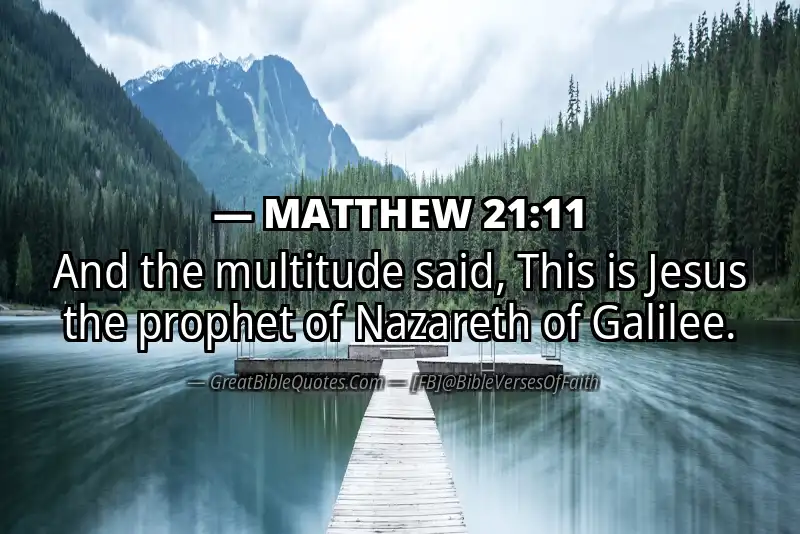MATTHEW 21:11 Verse