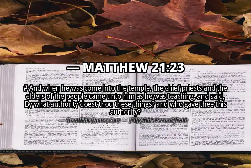 MATTHEW 21:23 Verse Image