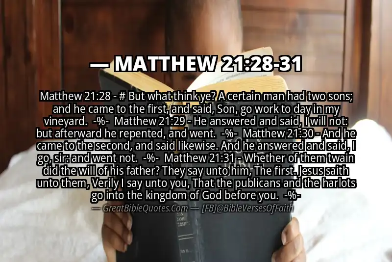 Image for MATTHEW 21:28-31 Bible verse