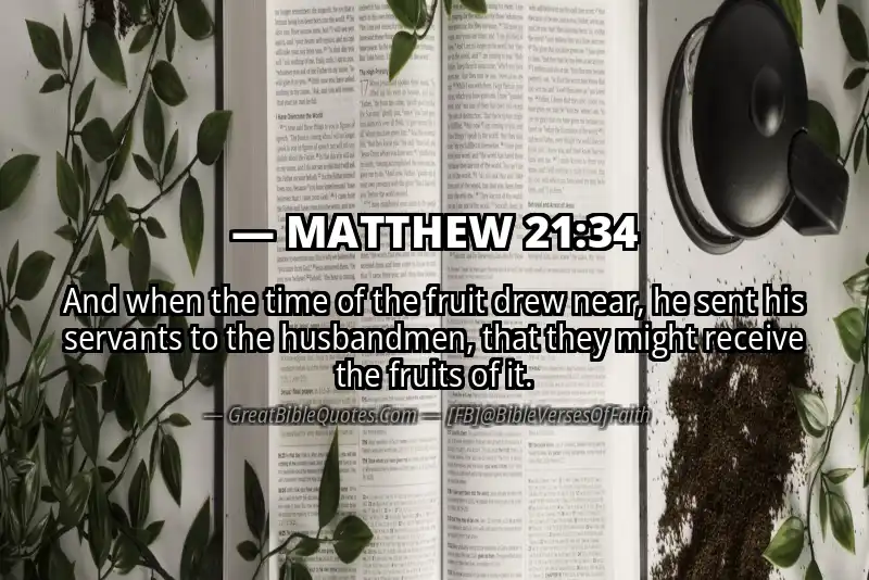 MATTHEW 21:34 Verse