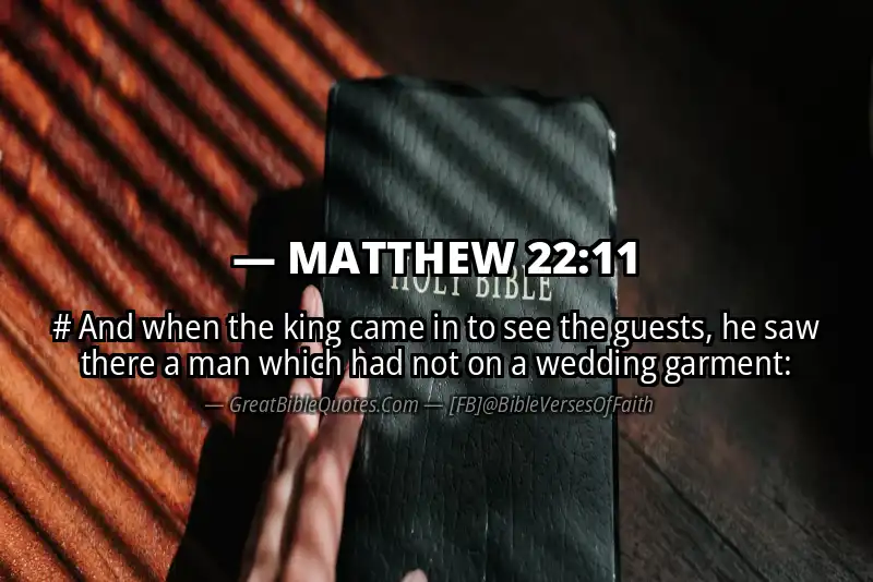 MATTHEW 22:11 Verse