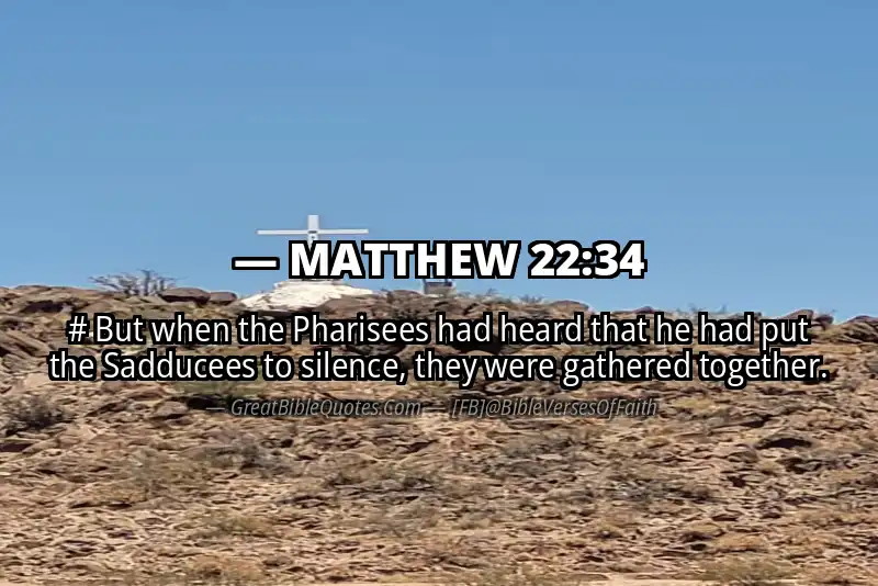 MATTHEW 22:34 Verse