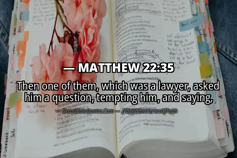 MATTHEW 22:35 Verse