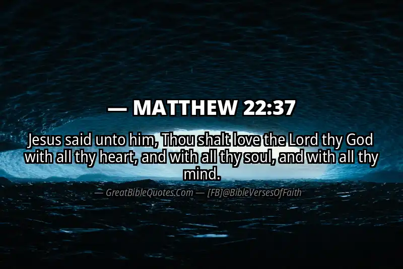 MATTHEW 22:37 Verse