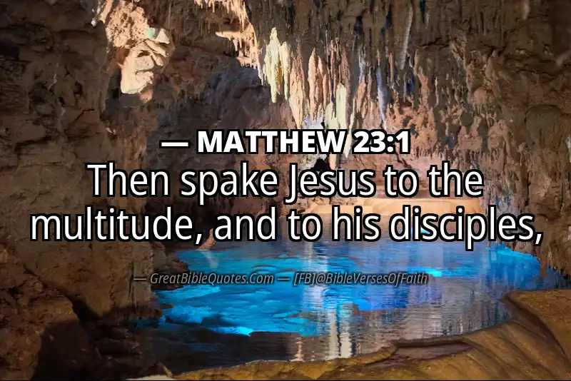 MATTHEW 23:1 Verse