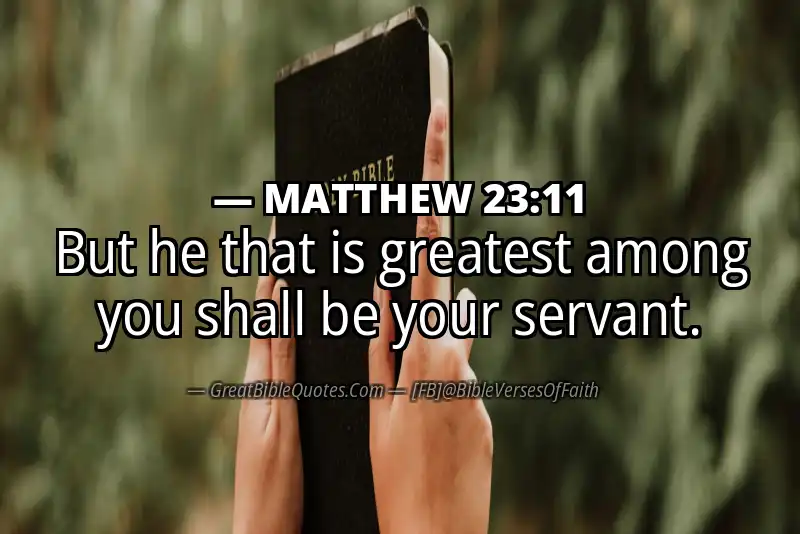 MATTHEW 23:11 Verse