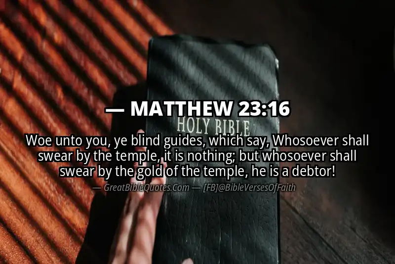 MATTHEW 23:16 Verse