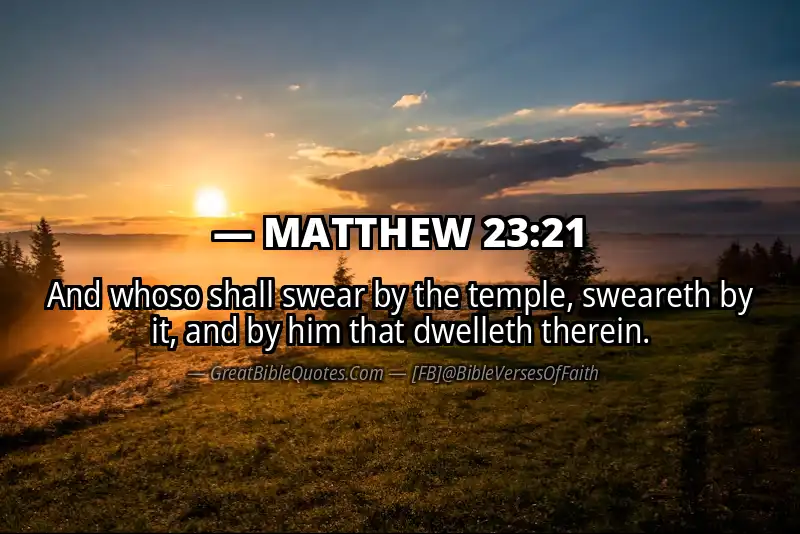 MATTHEW 23:21 Verse
