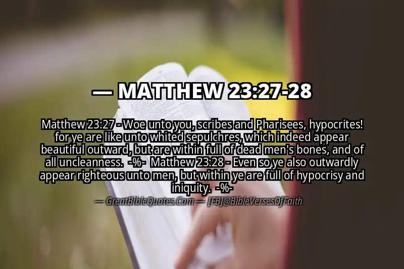 Image for MATTHEW 23:27-28 Bible verse