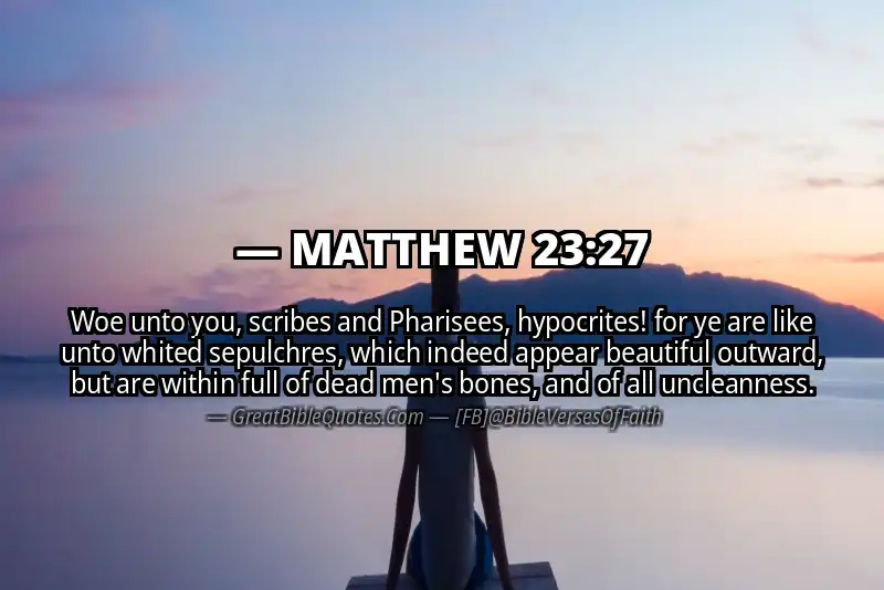 MATTHEW 23:27 Verse