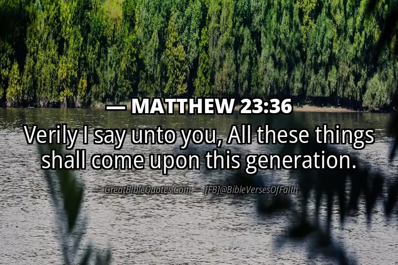 MATTHEW 23:36 Verse