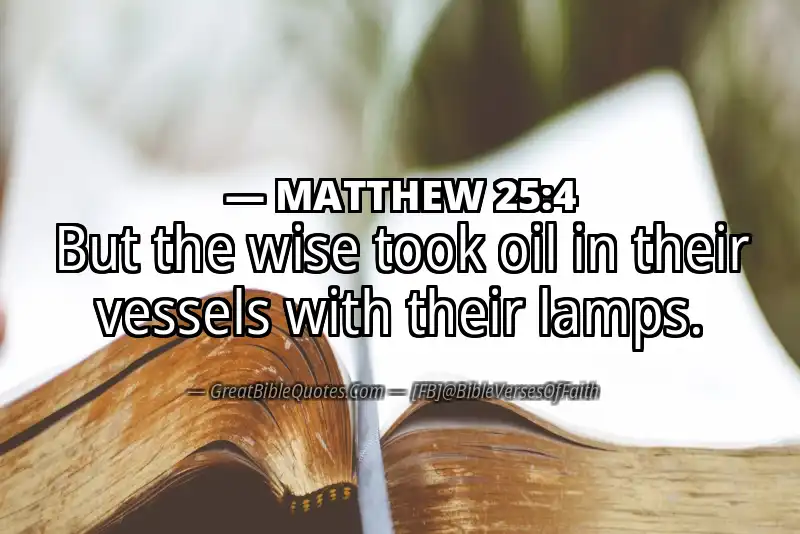 MATTHEW 25:4 Verse