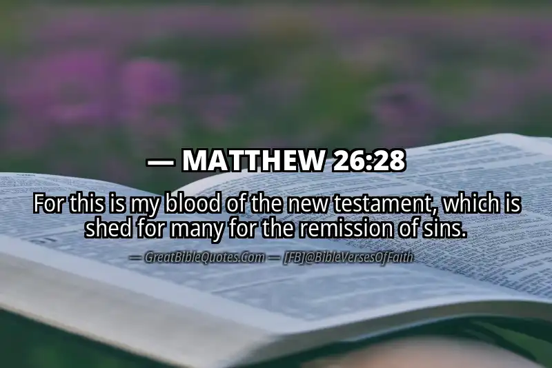 MATTHEW 26:28 Verse