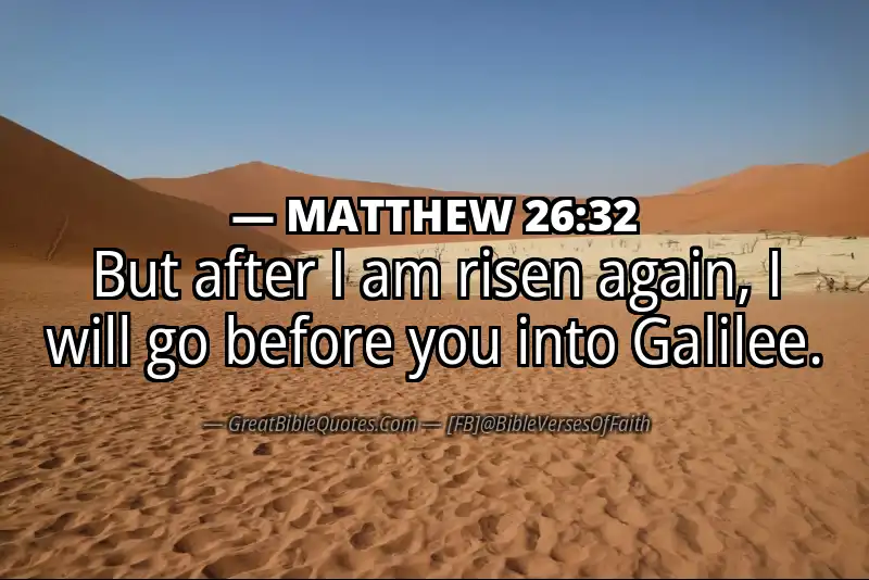 MATTHEW 26:32 Verse