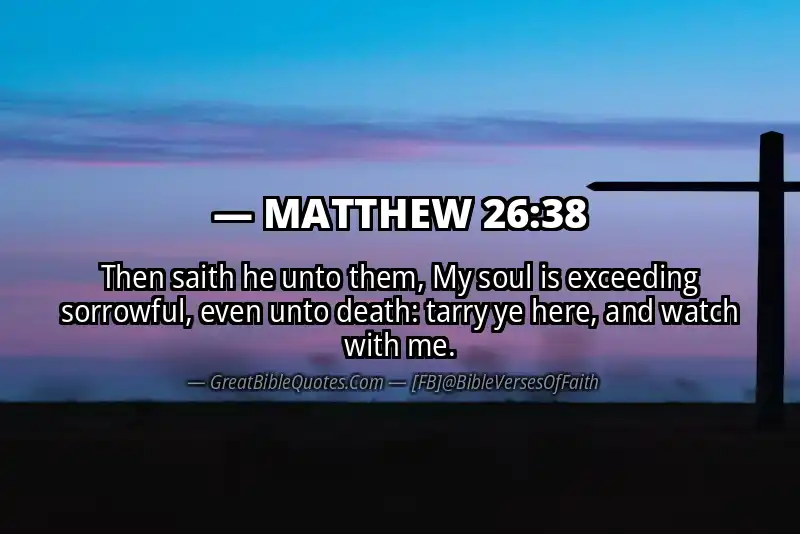 MATTHEW 26:38 Verse