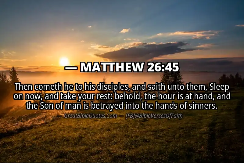 MATTHEW 26:45 Verse