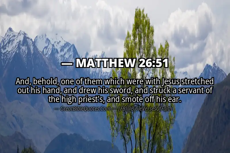 MATTHEW 26:51 Verse