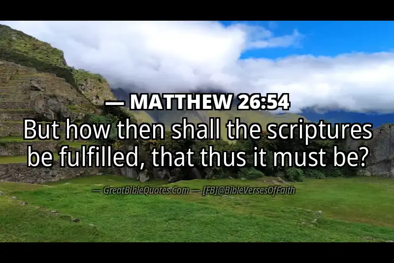MATTHEW 26:54 Verse