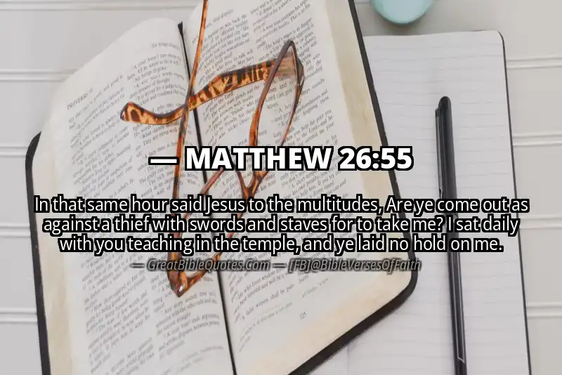 MATTHEW 26:55 Verse