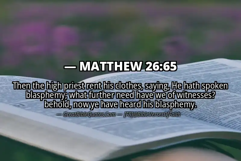 MATTHEW 26:65 Verse