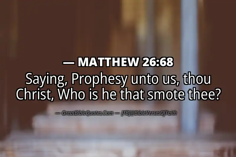 MATTHEW 26:68 Verse