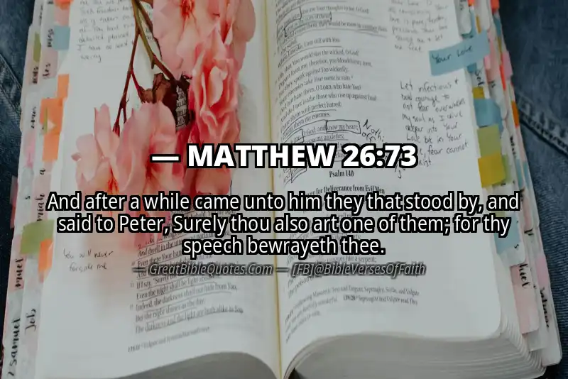 MATTHEW 26:73 Verse Image