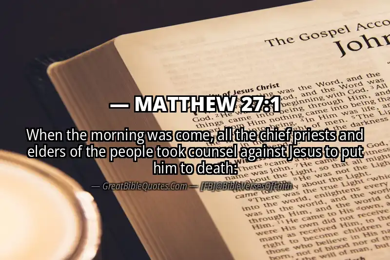 MATTHEW 27:1 Verse Image