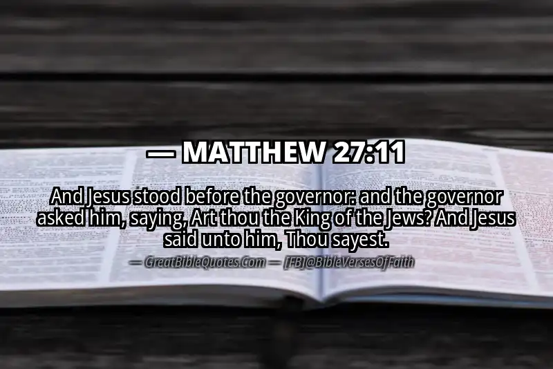 MATTHEW 27:11 Verse