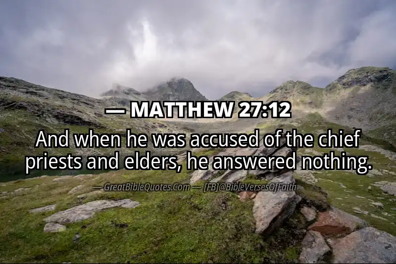 MATTHEW 27:12 Verse