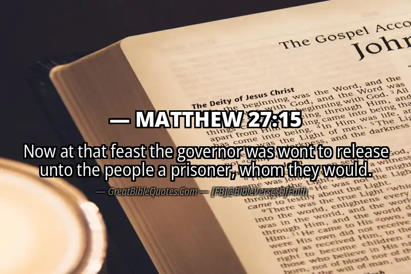MATTHEW 27:15 Verse