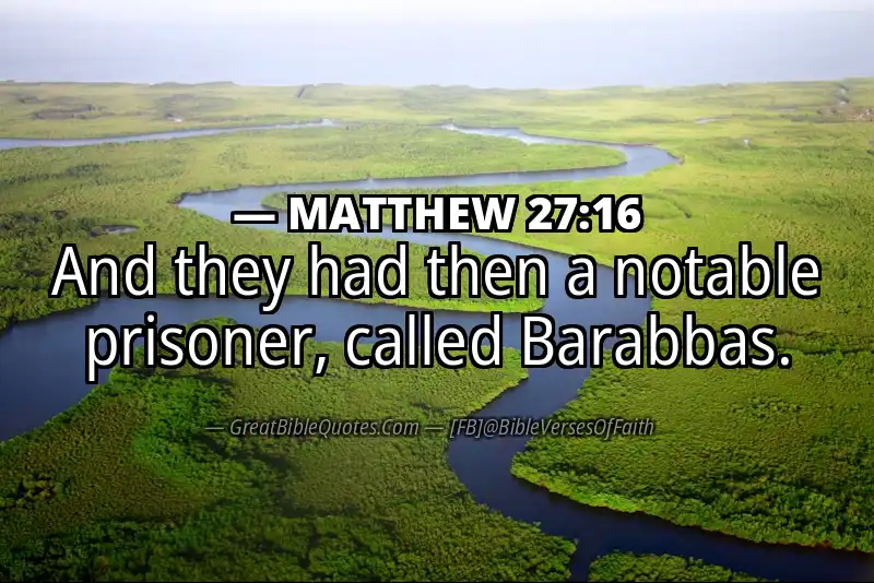 MATTHEW 27:16 Verse