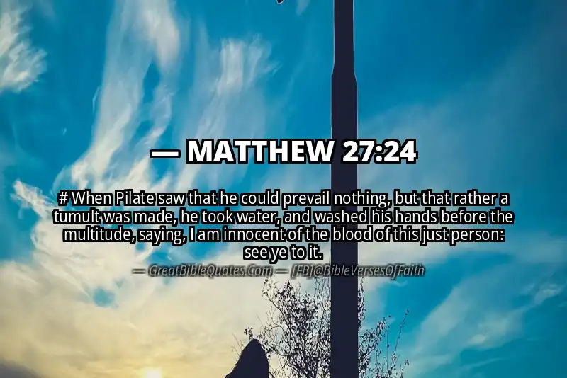 MATTHEW 27:24 Verse