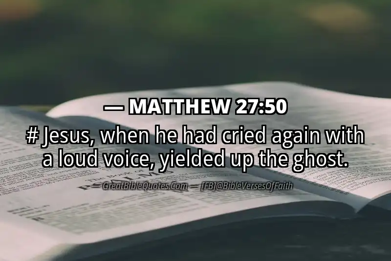 MATTHEW 27:50 Verse Image