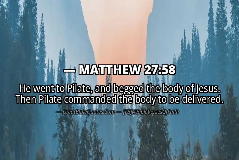 MATTHEW 27:58 Verse