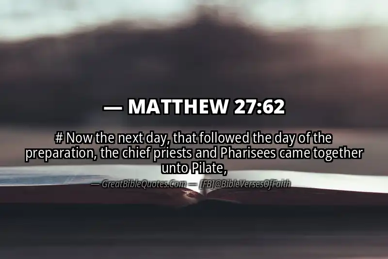 MATTHEW 27:62 Verse