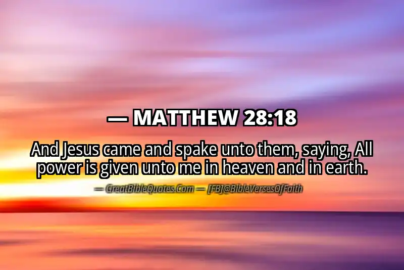 MATTHEW 28:18 Verse