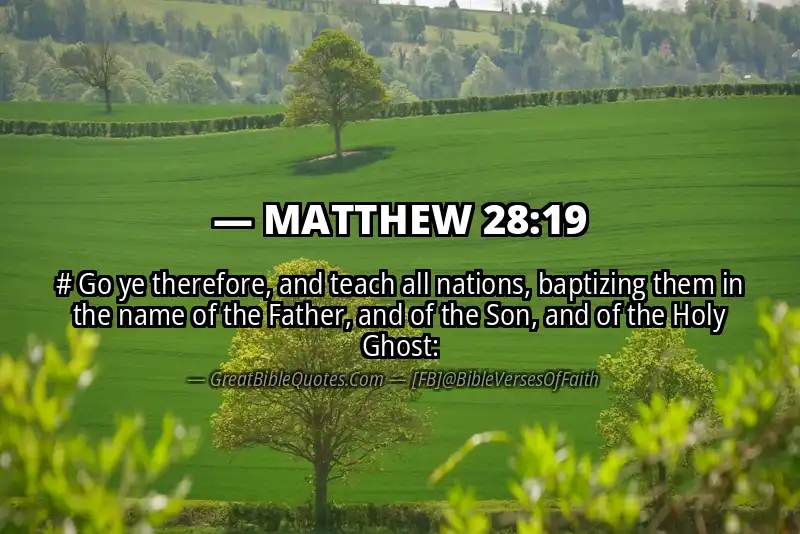 MATTHEW 28:19 Verse