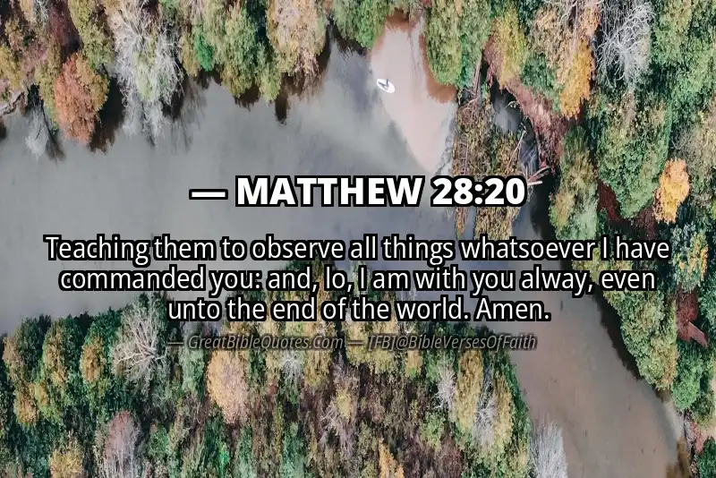 MATTHEW 28:20 Verse