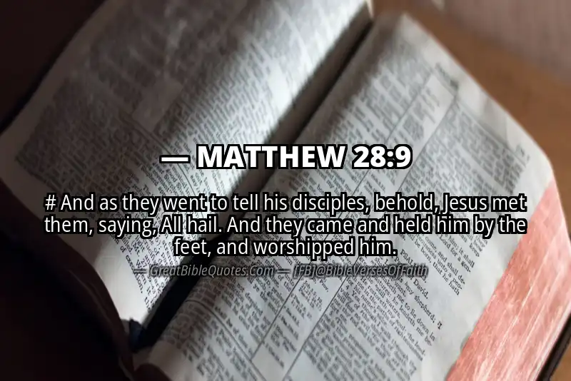 MATTHEW 28:9 Verse