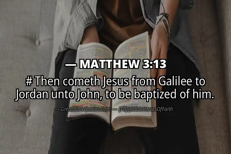 MATTHEW 3:13 Verse