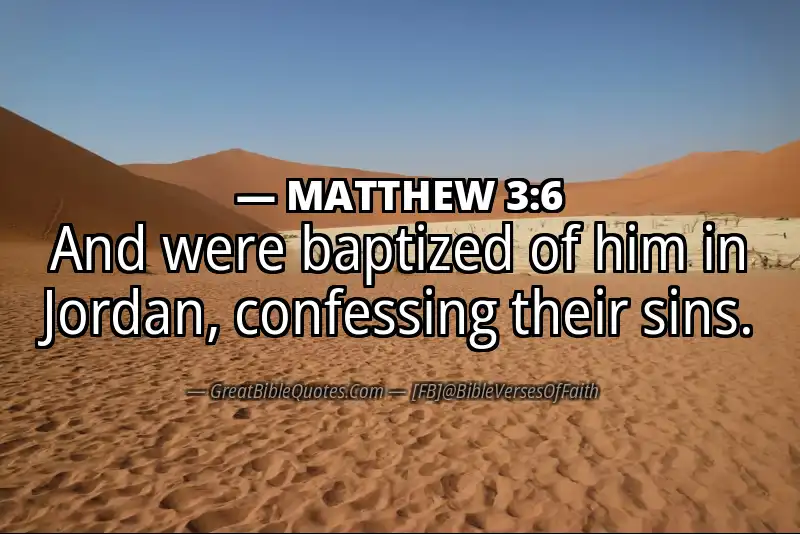 MATTHEW 3:6 Verse