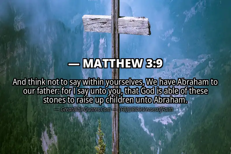 MATTHEW 3:9 Verse