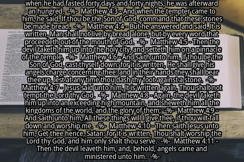 Image for MATTHEW 4:1-11 Bible verse