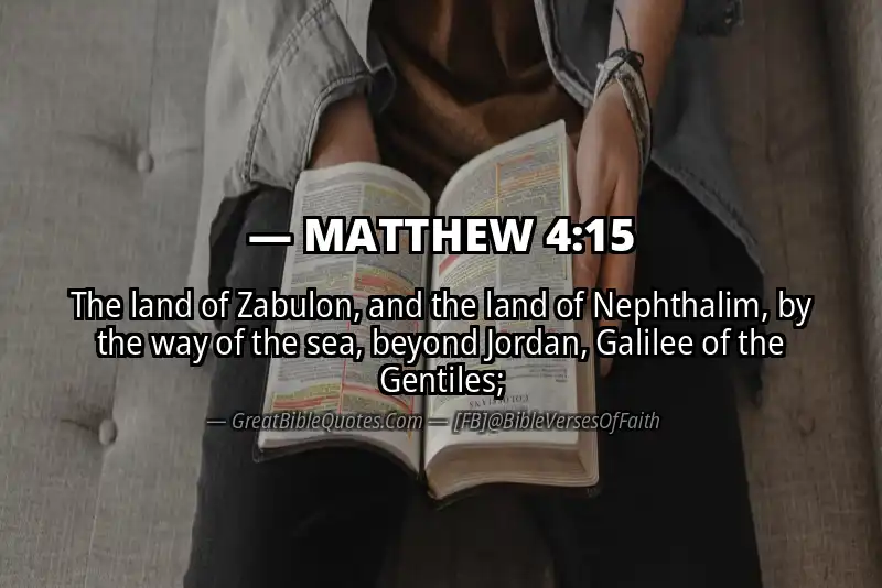 MATTHEW 4:15 Verse